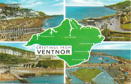 SCENES FROM VENTNOR, ISLE OF WIGHT, ENGLAND. USED POSTCARD  Ty1 - Ventnor