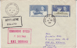 British Antarctic Territories (BAT) Cover Ca HMS Endurance Ca FID South Georgia Ca Adelaide Island 6 FE 1969 (TA157) - Brieven En Documenten