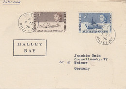 British Antarctic Territories (BAT) Card Halley Bay Ca Base Z Halley Bay 2 FE 1970 (TA158) - Briefe U. Dokumente