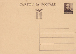 ITALIA - REPUBBLICA SOCIALE  - INTERO POSTALE - C. 30 GIUSEPPE MAZZINI - NUOVO - Interi Postali