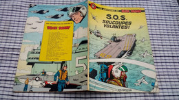 LES AVENTURES DE BUCK DANNY    " SOS Soucoupes Volantes "   1967  DUPUIS   BD SOUPLE  BE - Buck Danny