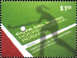 254464 MNH ARGENTINA 2010 COPA DEL MUNDO DE HOCKEY SOBRE HIERBA FEMENINO - Usados