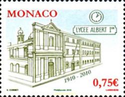 254980 MNH MONACO 2010 CENTENARIO DEL LICEO ALBERTO I DE MONACO - Andere & Zonder Classificatie