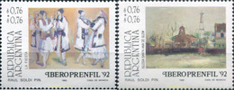 255025 MNH ARGENTINA 1992 EXPOSICION FILATELICA "IBEROPRENFIL·92" - Usati