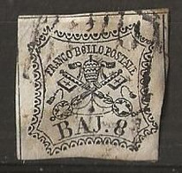 Timbre États Pontificaux 1852 Franco Bollo Postale BAJ - ...-1929 Prephilately