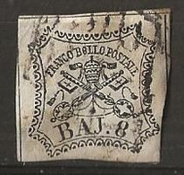 Timbre États Pontificaux 1852 Franco Bollo Postale BAJ - ...-1929 Prefilatelia