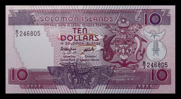 # # # Banknote Von Den Solomon-Inseln 10 Dollars UNC # # # - Isola Salomon