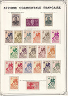 A.O.F.  Collection Vendue Page Par Page - Neuf * Avec Charnière / Oblitérés - TB - Unused Stamps