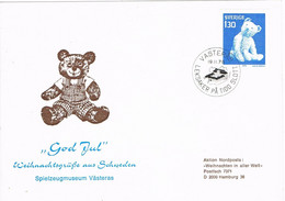 47724. Tarjeta VASTERAS (Suecia) Sverige 1978.  OSO, Ursus   GOD JUL, Navidad - Briefe U. Dokumente