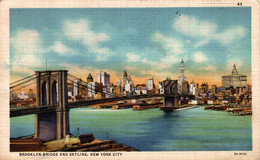 N°99885 -cpa New York City -Brooklyn Bridge- - Brooklyn