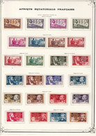 A.E.F. -  Collection Vendue Page Par Page - Neuf * Avec Charnière / Oblitéré - B/TB - Unused Stamps