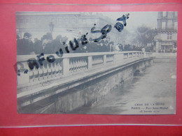 Cp Crue De La Seine Pont St Michel 28 Janvier V1910 - Inondations