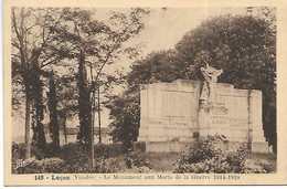 L02D077 - Luçon - 149 Le Monument Aux Morts De La Guerre De 1914-1918 - Lucon