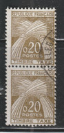 5FRANCE  477 // YVERT 92X2 (SE TENANT) // 1960 - 1960-.... Gebraucht