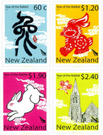 259454 MNH NUEVA ZELANDA 2011 AÑO LUNAR CHINO - AÑO DEL CONEJO - Errors, Freaks & Oddities (EFO)