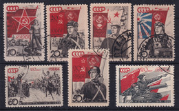USSR 1938- Canceled - Zag# 490-495 - Used Stamps