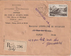 France 1950 Lettre Recommandée De Paris Pour Paris Entete Ministère Des Affaires étrangères - 1921-1960: Moderne