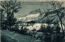 CPA Ligne De GRENOBLE A GAP - Le Mont AIGUILLE Vu De CLELLES (hiver) (583856) - Clelles