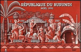 Burundi 1993 Yvertn° Bloc 133 *** MNH Cote 12 Euro Noël Kerstmis Christmas - Hojas Y Bloques