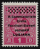 LUBIANA - OCCUPAZIONE - 1941: Segnatasse, Valore Nuovo S.t.l.. Da 1 D. Soprastampato (catalogo N. 7)-in Ottime Condiz. - Ljubljana