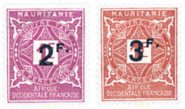 672289 HINGED MAURITANIA 1927 TASAS - Usati