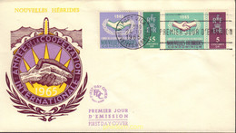 488344 MNH NUEVAS HEBRIDAS 1965 AÑO INTERNACIONAL DE LA COOPERACION - Colecciones & Series