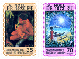 263691 MNH NUEVAS HEBRIDAS 1973 NAVIDAD - Collections, Lots & Series