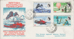 British Antarctic Territory 1969 Scientific Works 4v FDC CA Signy South Orkneys 6 Fe 69 (TA169) - FDC
