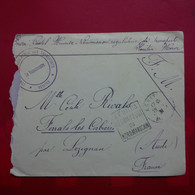 LETTRE KENITRA POUR FERRALS LES CORBIERES AUDE CACHET COMMISSION REGULATRICE DES TRANSPORTS 1931 - 1921-1960: Modern Period