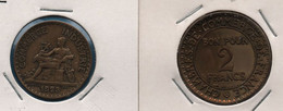 FRANCE 1 + 2 FRANCS 1923 Chambres De Commerce - Lots & Kiloware - Coins
