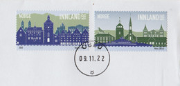 NORWAY NORVEGE 2020 City Anniversaries Bergen 950 Years Moss 300 Years Philatelic Service Cover To France - Lettres & Documents