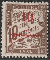 French Morocco 1911 Sc J11 Maroc Yt Taxe 11 Postage Due MH* - Portomarken