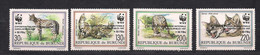 Burundi 1992 OCBn° 1006a-1009a *** MNH Cote 100 € Faune WWF Carolophilex 97 Felis Serval - Unused Stamps