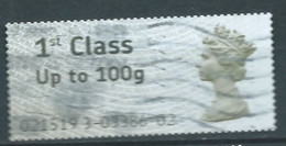 GROSBRITANNIEN GRANDE BRETAGNE GB 2008  POST&GO 1ST CLASS Up To 100g USED SG FS1 MI ATM2a YT TDIST D2a - Post & Go (automaten)