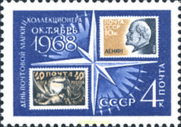 357047 MNH UNION SOVIETICA 1968 DIA DEL SELLO - Sonstige & Ohne Zuordnung