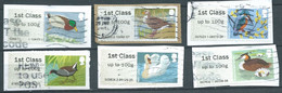 GROSBRITANNIEN GRANDE BRETAGNE GB 2011 POST&GO BIRDS (3) SET 6V USED ON PAPER SG FS16-21 MI ATM15-21 YT TD15-20 - Post & Go Stamps