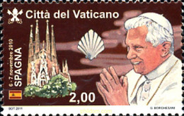 688606 MNH VATICANO 2011 VIAJES DEL PAPA BENEDICTO XVI - Usati