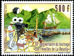 274127 MNH POLINESIA FRANCESA 2011 50 ANIVERSARIO DEL RODAJE BOUNTY - Usados