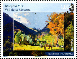 275707 MNH ANDORRA. Admón Francesa 2012 PINTURA DE JOAQUIM MIR - VALL DE LA MASSANA - Colecciones