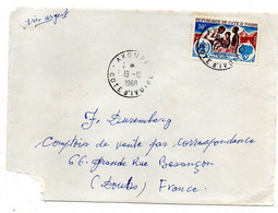 Côte D'Ivoire -1968 - Devant De Lettre  AKOUPE   Pour Besançon-25--tp  O.M.Santé  Seul Sur Lettre....cachet.  . - Ivory Coast (1960-...)