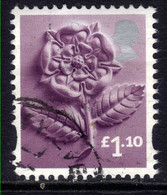 GB 2011 QE2 £1.10 England Tudor Rose Used SG EN 41 ( A1037 ) - England