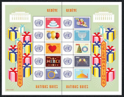 2021 - O.N.U. / UNITED NATIONS - GINEVRA / GENEVE - FOGLIO FRANCOBOLLI PERSONALIZZATI - CELEBRAZIONI / CELEBRATIONS. MNH - Blocks & Kleinbögen