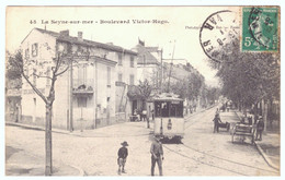 45. LA SEYNE SUR MER   BOULEVARD VICTOR HUGO  1911   PH. MARIUS BAR TOULON  BELLE CARTE ANIMEE  TAMWAY - La Seyne-sur-Mer