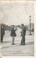 CPA Métiers - Les Petits Metiers Parisiens - Le Marchand De Plans De Paris - Pub Marché De Bercy - Fliegende Händler