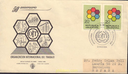 495889 MNH ARGENTINA 1969 20 ANIVERSARIO DE LA ORGANIZACION UNTERNACIONAL DE TRABAJO - Gebraucht