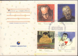 496230 MNH ARGENTINA 1997 COMPOSITORES - Oblitérés