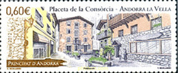 284091 MNH ANDORRA. Admón Francesa 2012 PLAÇA DE LA CONCORDIA - Colecciones