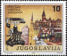 287560 MNH YUGOSLAVIA 1992 CENTENARIO DEL TELEFONO EN VOIVODINE - Verzamelingen & Reeksen