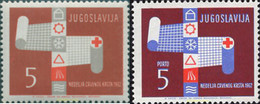 287736 MNH YUGOSLAVIA 1962 SEMANA DE LA CRUZ ROJA - Verzamelingen & Reeksen