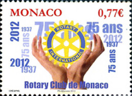 289317 MNH MONACO 2012 75 ANIVERSARIO DEL ROTARY CLUB INTERNACIONAL - Autres & Non Classés